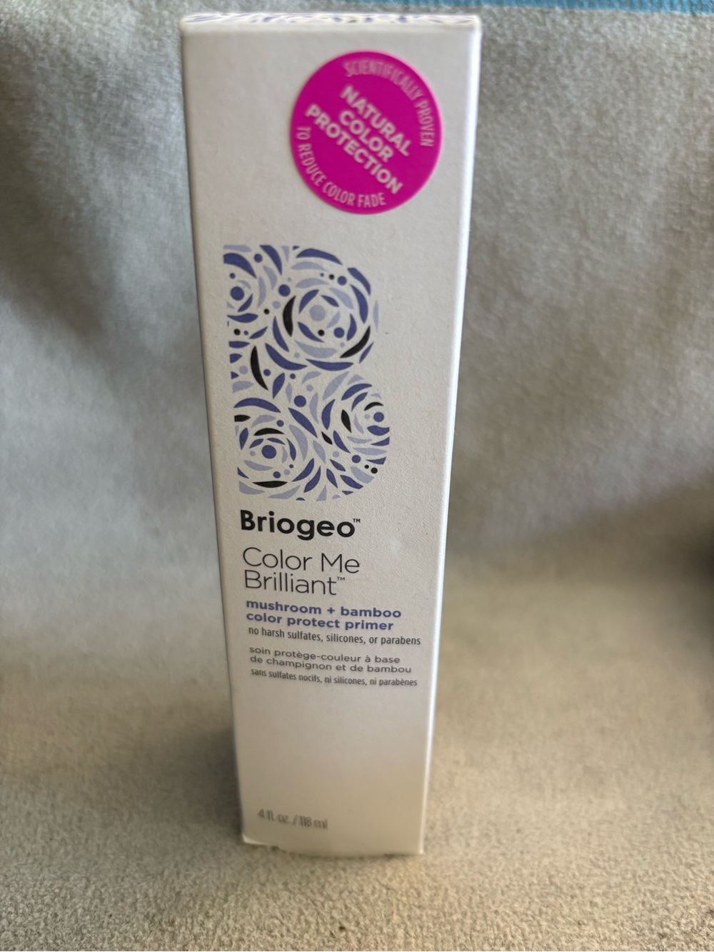 NEW Briogeo Color Me Brilliant Mushroom Bamboo Color Protect Primer 4oz Sealed!!